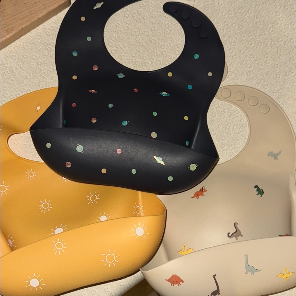 Mushie Silicone Baby Bibs